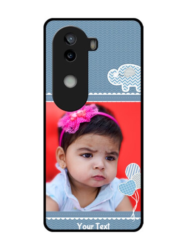 Custom iQOO Z9s 5G Custom Metal Phone Case - With Kids Pattern Design