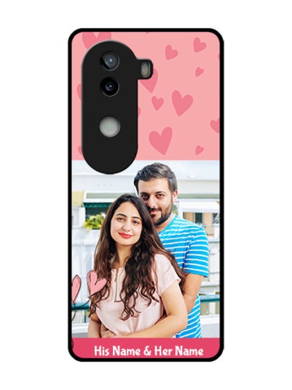 Custom iQOO Z9s 5G Custom Metal Phone Case - Love Design Peach Color