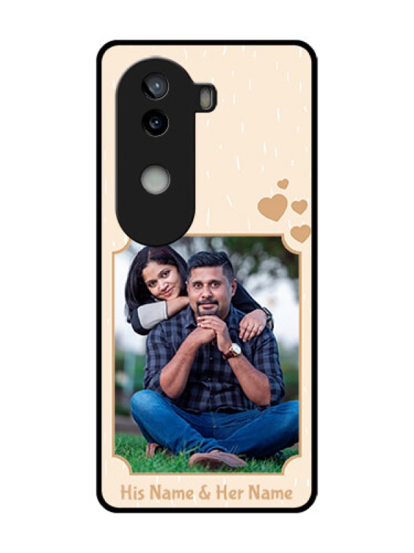 Custom iQOO Z9s 5G Custom Metal Phone Case - With Confetti Love Design