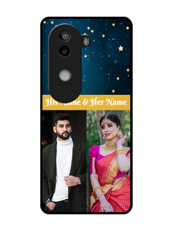 Custom iQOO Z9s 5G Custom Metal Phone Case - Galaxy Stars Backdrop Design