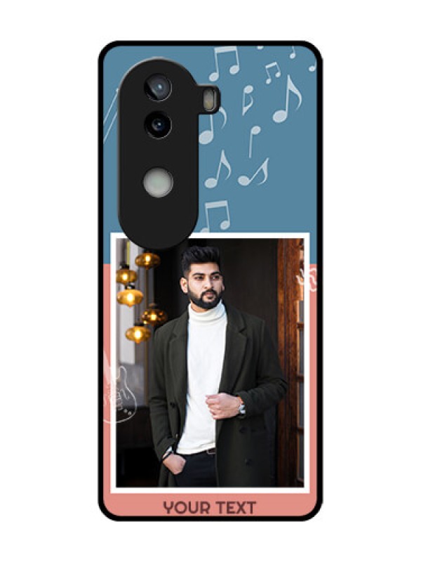 Custom iQOO Z9s 5G Custom Metal Phone Case - With Color Musical Note Design