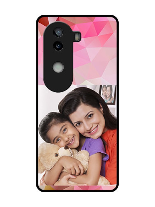 Custom iQOO Z9s 5G Custom Metal Phone Case - Abstract Triangle Design