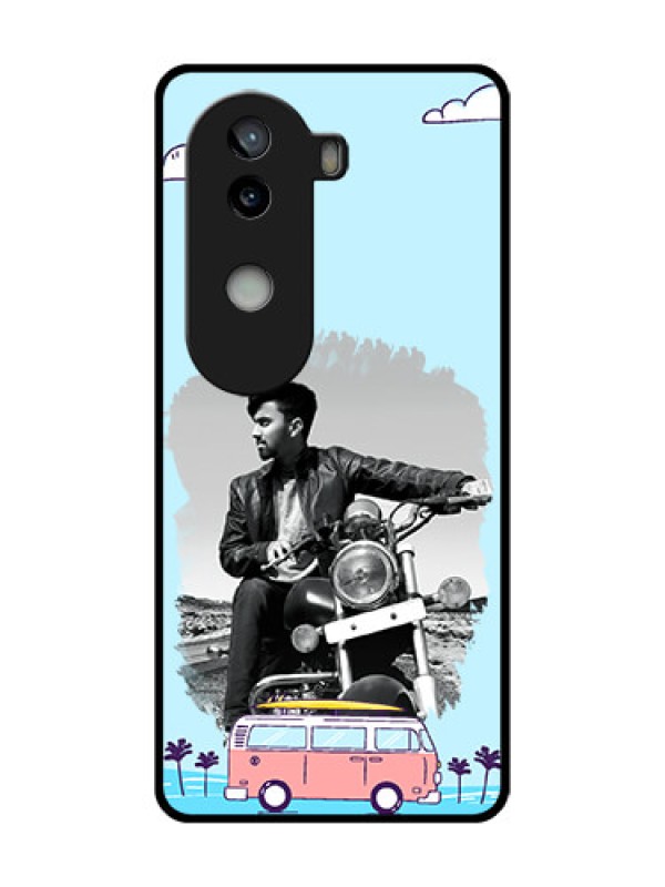 Custom iQOO Z9s 5G Custom Metal Phone Case - Travel and Adventure Design