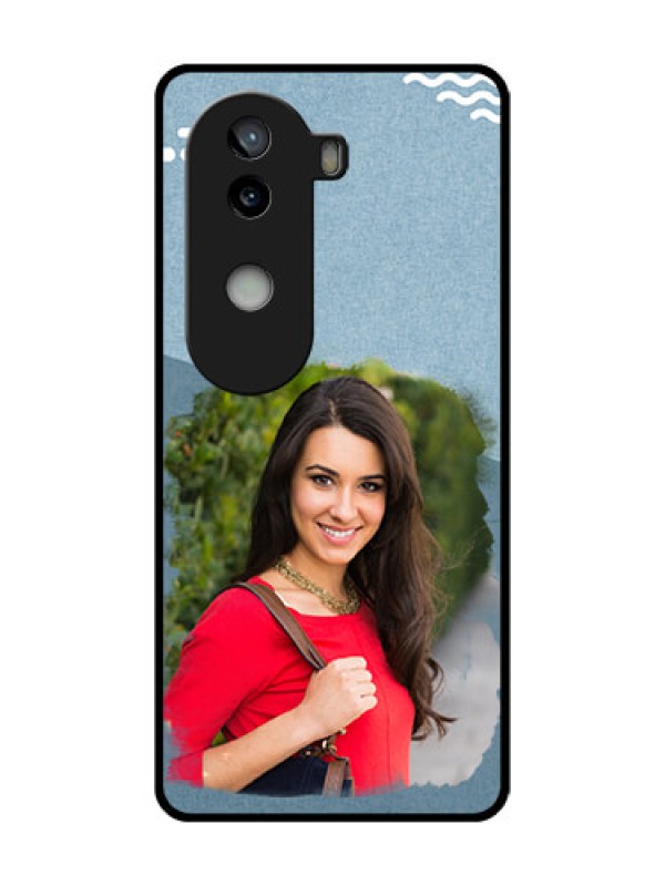 Custom iQOO Z9s 5G Custom Metal Phone Case - Grunge Line Art Design