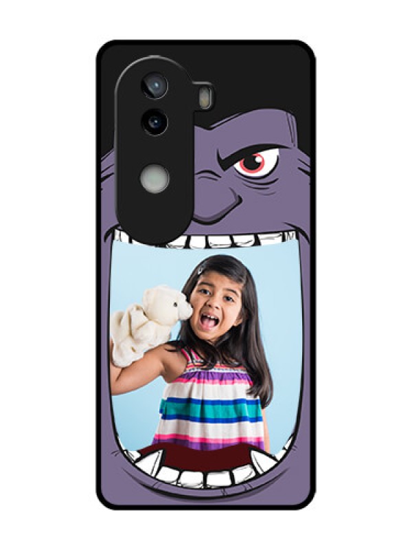 Custom iQOO Z9s 5G Custom Metal Phone Case - Angry Monster Design