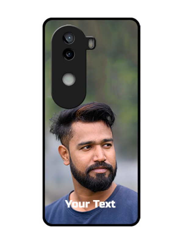 Custom iQOO Z9s 5G Custom Metal Phone Case - Photo With Text Design