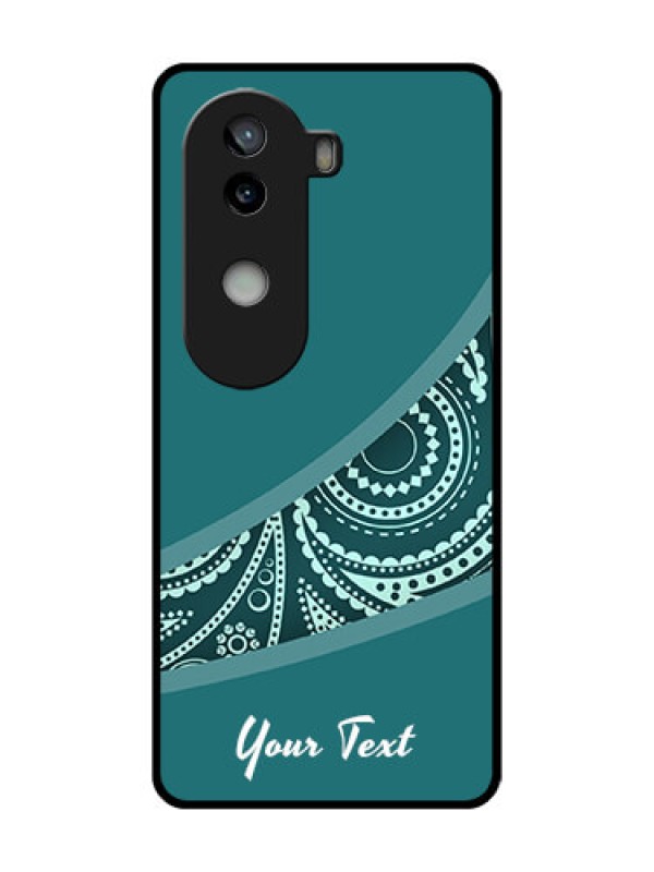 Custom iQOO Z9s 5G Custom Metal Phone Case - Semi Visible Floral Design