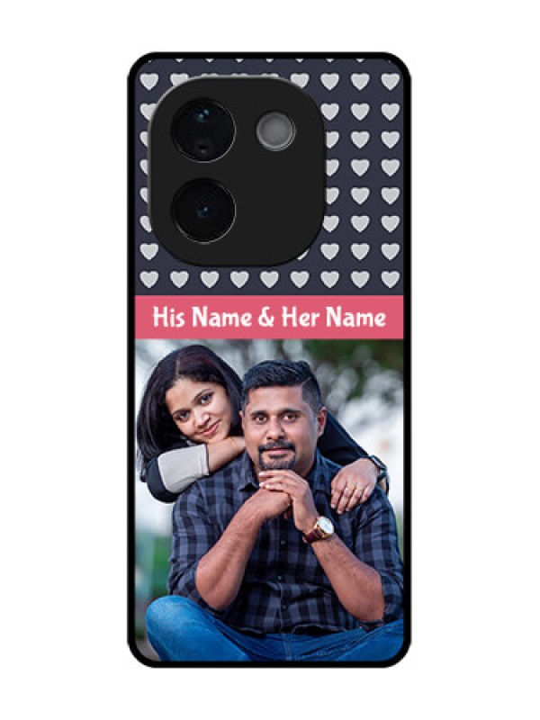 Custom iQOO Z9s Pro 5G Custom Metal Phone Case - Love Symbols Design