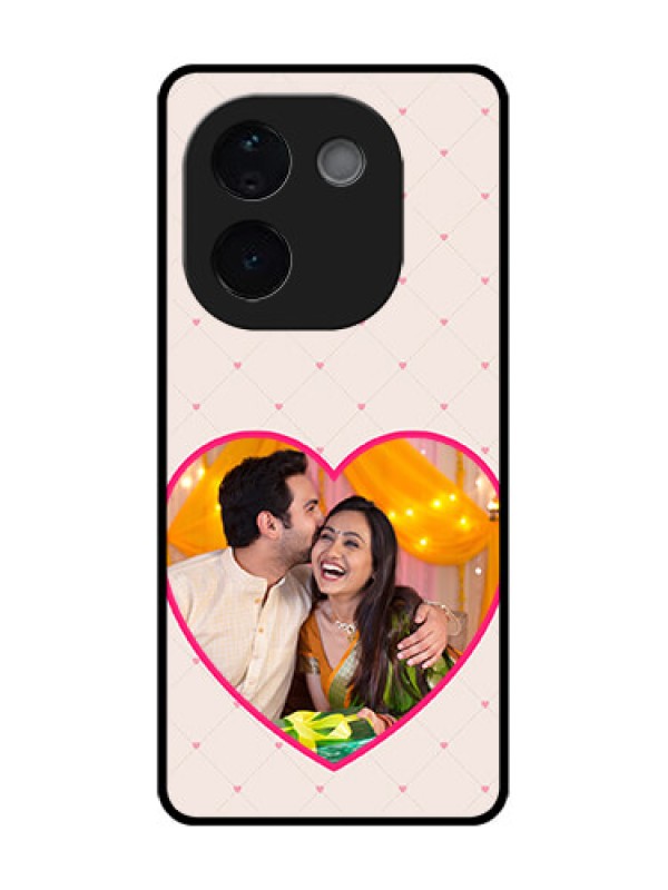 Custom iQOO Z9s Pro 5G Custom Metal Phone Case - Heart Shape Design