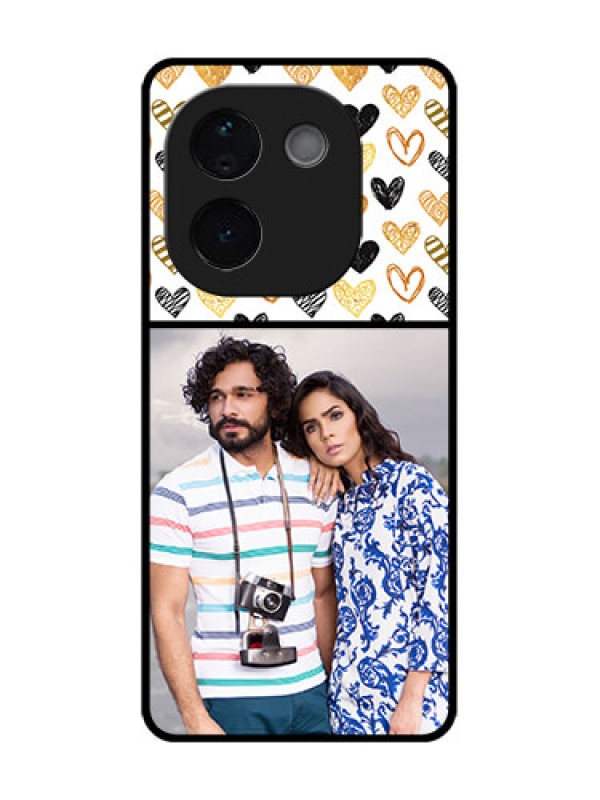 Custom iQOO Z9s Pro 5G Custom Metal Phone Case - Love Symbol Design