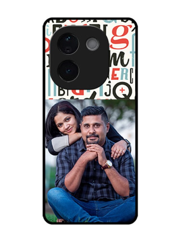 Custom iQOO Z9s Pro 5G Custom Metal Phone Case - Alphabet Design