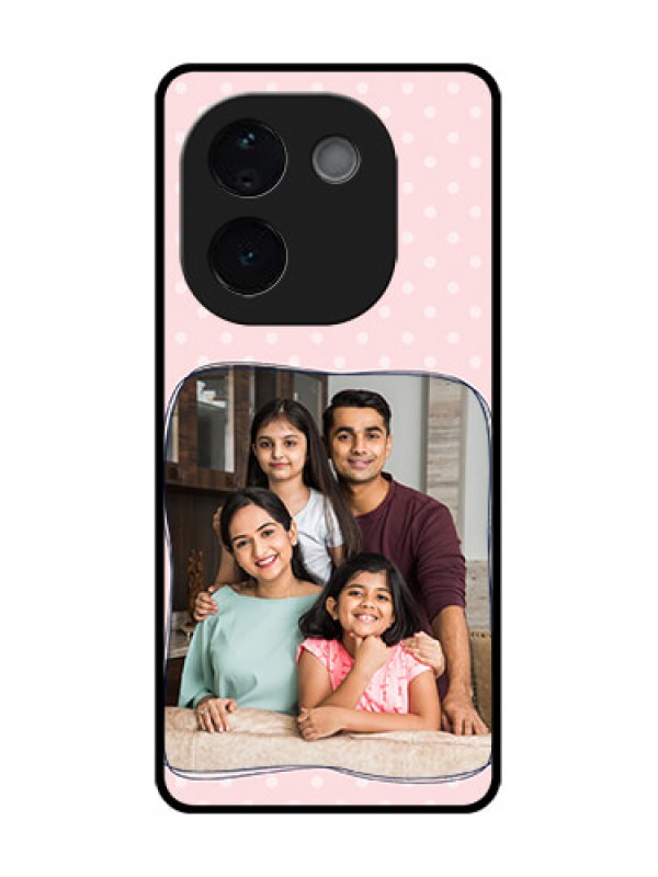 Custom iQOO Z9s Pro 5G Custom Metal Phone Case - Family With Dots Design