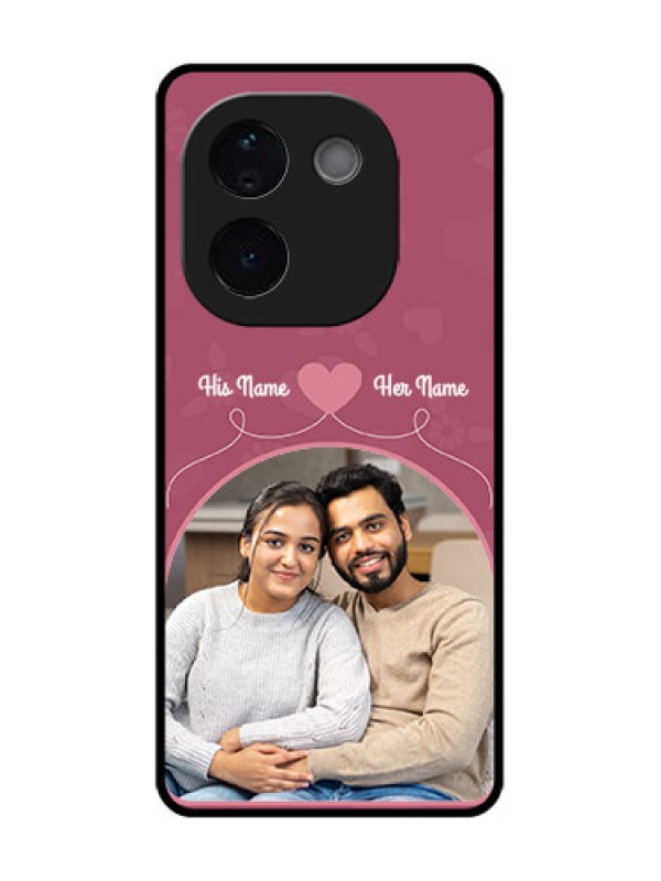 Custom iQOO Z9s Pro 5G Custom Metal Phone Case - Love Floral Design