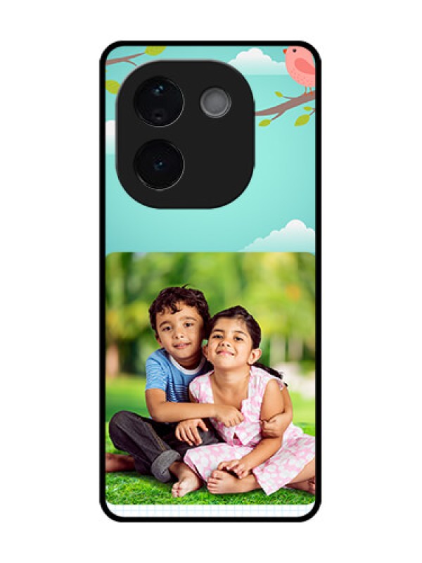 Custom iQOO Z9s Pro 5G Custom Metal Phone Case - Doodle Love Design