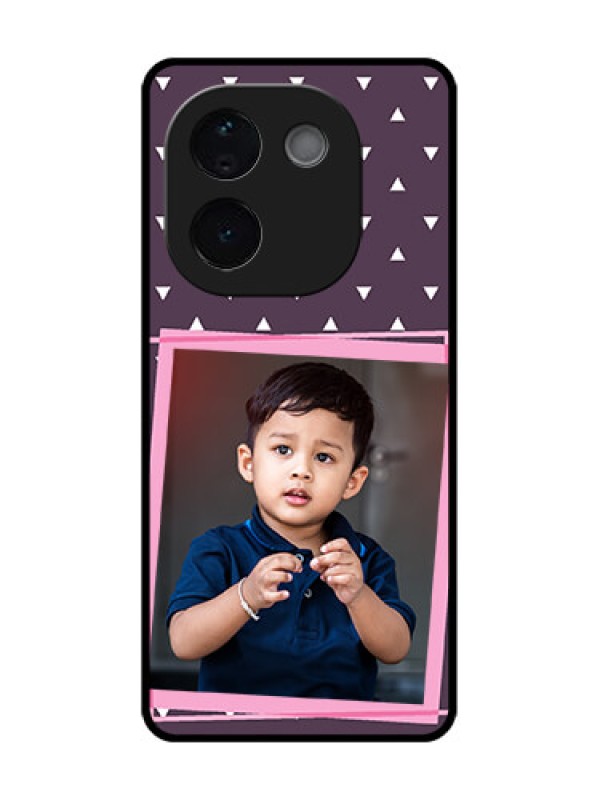 Custom iQOO Z9s Pro 5G Custom Metal Phone Case - Triangle Pattern Dotted Design