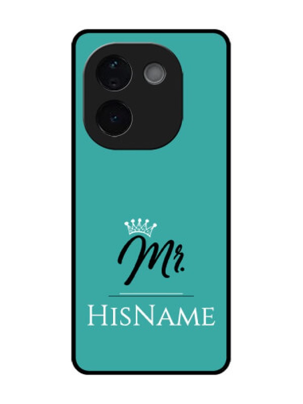 Custom iQOO Z9s Pro 5G Custom Metal Phone Case - Mr With Name Design