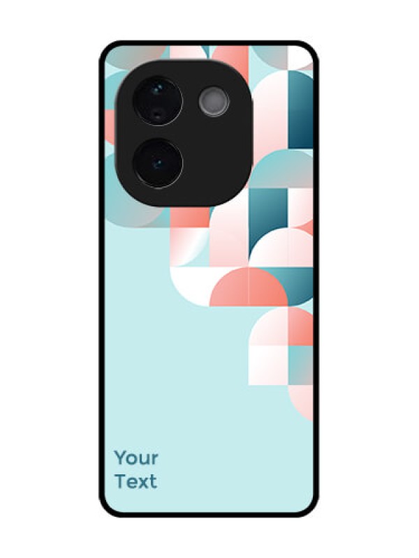 Custom iQOO Z9s Pro 5G Custom Metal Phone Case - Stylish Semi - Circle Pattern Design