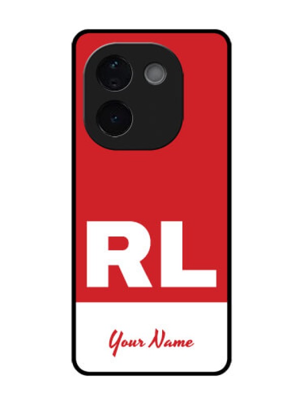 Custom iQOO Z9s Pro 5G Custom Metal Phone Case - Dual Tone Custom Text Design