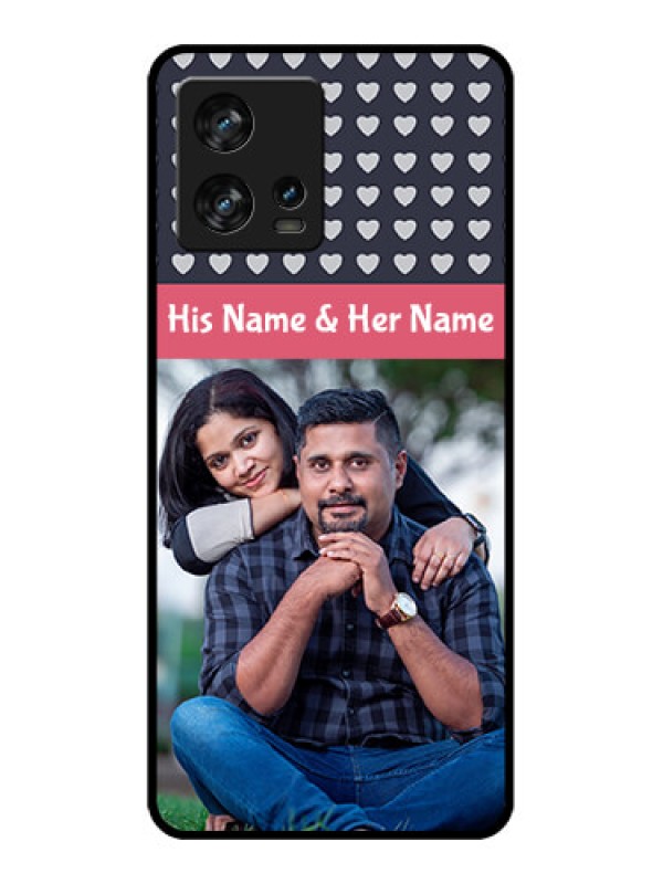 Custom Motorola Edge 30 Fusion Custom Metal Phone Case - Love Symbols Design