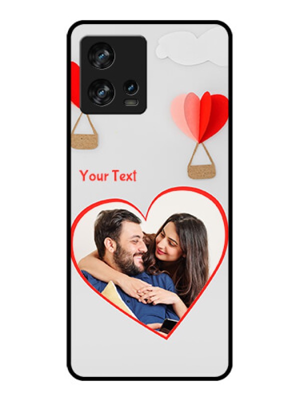 Custom Motorola Edge 30 Fusion Custom Metal Phone Case - Parachute Love Design