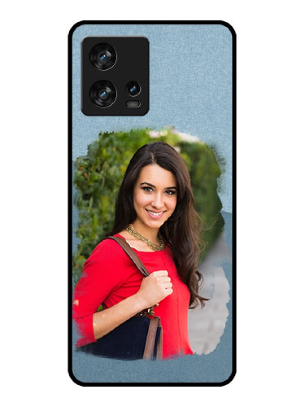 Custom Motorola Edge 30 Fusion Custom Metal Phone Case - Grunge Line Art Design