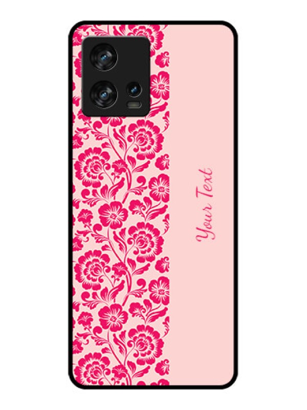 Custom Motorola Edge 30 Fusion Custom Metal Phone Case - Attractive Floral Pattern Design