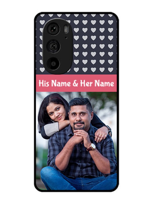 Custom Motorola Edge 30 Pro Custom Metal Phone Case - Love Symbols Design