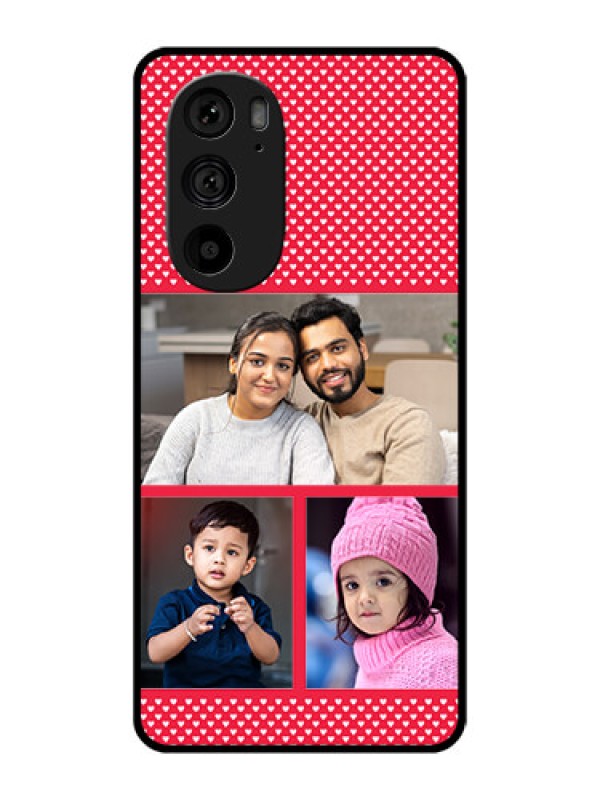 Custom Motorola Edge 30 Pro Custom Metal Phone Case - Bulk Photo Upload Design