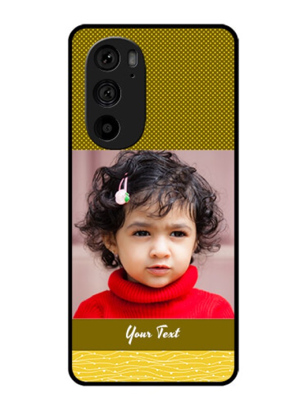 Custom Motorola Edge 30 Pro Custom Metal Phone Case - Simple Green Color Design