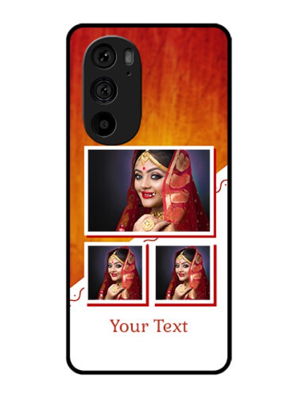 Custom Motorola Edge 30 Pro Custom Metal Phone Case - Wedding Memories Design