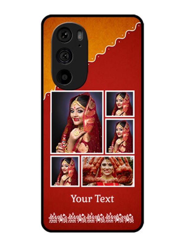Custom Motorola Edge 30 Pro Custom Metal Phone Case - Wedding Pic Upload Design