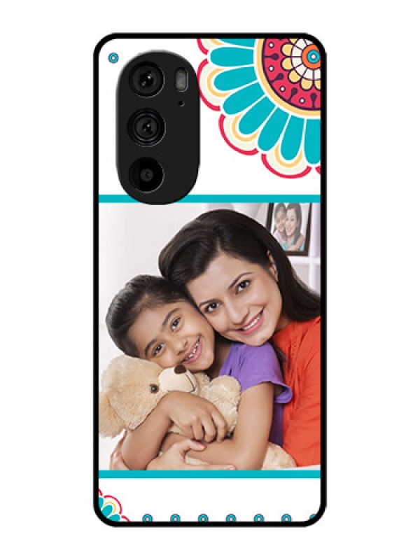 Custom Motorola Edge 30 Pro Custom Metal Phone Case - Flower Design