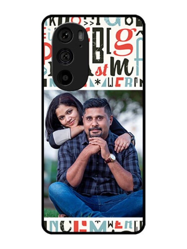 Custom Motorola Edge 30 Pro Custom Metal Phone Case - Alphabet Design