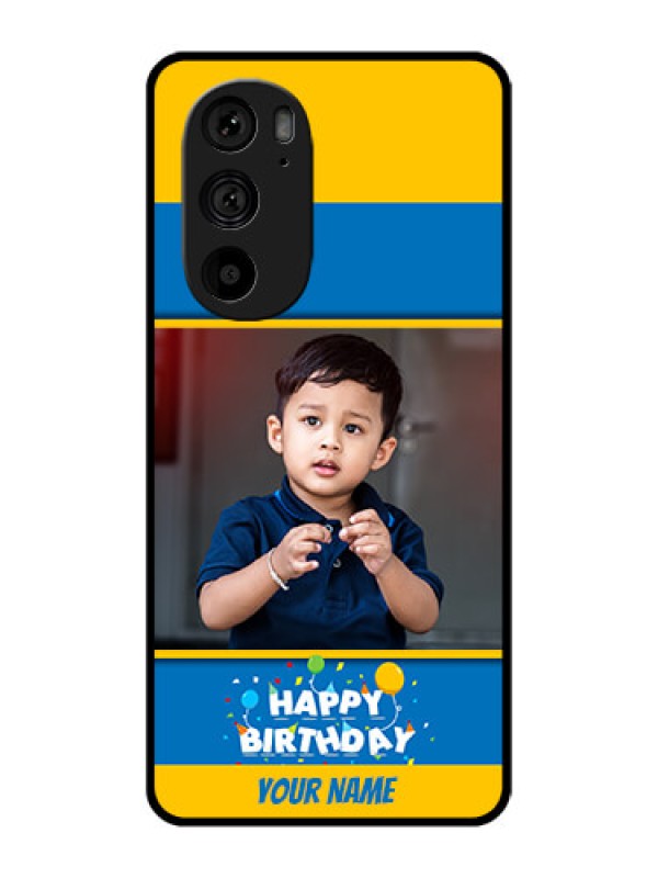 Custom Motorola Edge 30 Pro Custom Metal Phone Case - Birthday Wishes Design