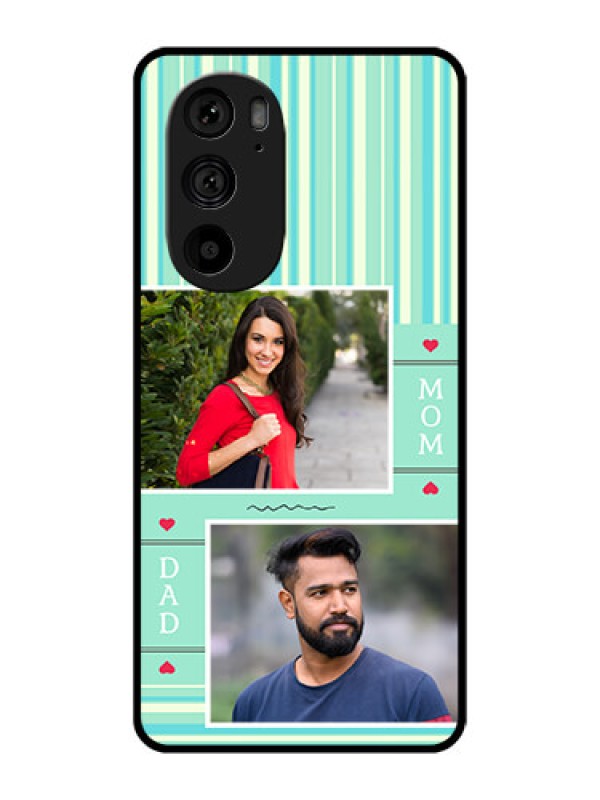 Custom Motorola Edge 30 Pro Custom Metal Phone Case - Mom and Dad Pic Design