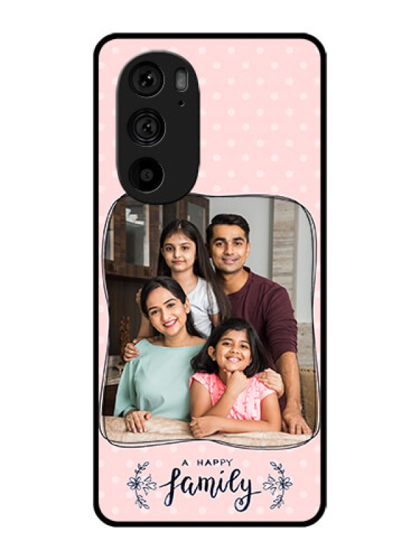 Custom Motorola Edge 30 Pro Custom Metal Phone Case - Family With Dots Design