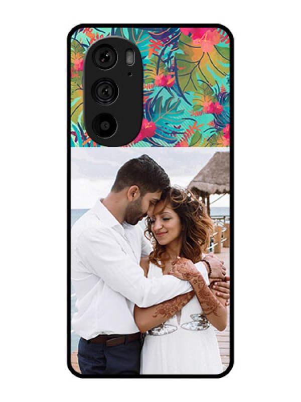 Custom Motorola Edge 30 Pro Custom Metal Phone Case - Watercolor Floral Design