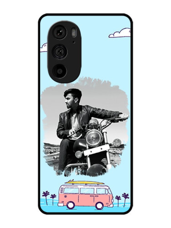 Custom Motorola Edge 30 Pro Custom Metal Phone Case - Travel and Adventure Design