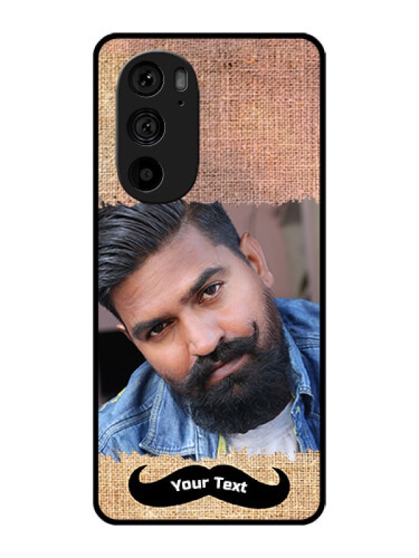 Custom Motorola Edge 30 Pro Custom Metal Phone Case - With Texture Design
