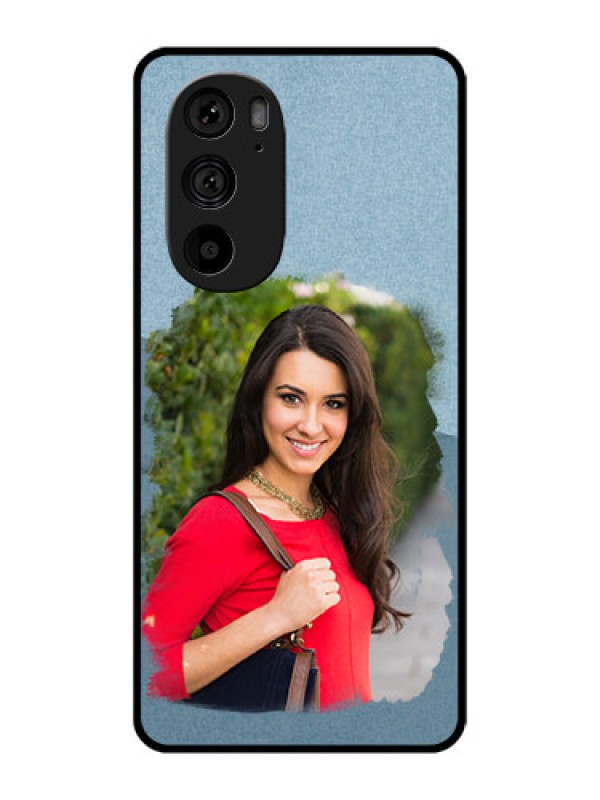 Custom Motorola Edge 30 Pro Custom Metal Phone Case - Grunge Line Art Design