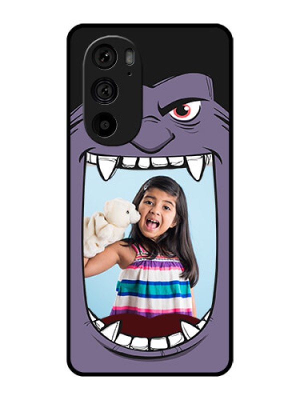 Custom Motorola Edge 30 Pro Custom Metal Phone Case - Angry Monster Design