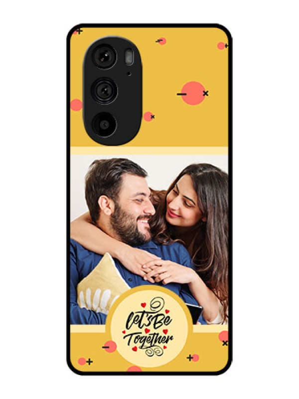 Custom Motorola Edge 30 Pro Custom Metal Phone Case - Lets Be Together Design