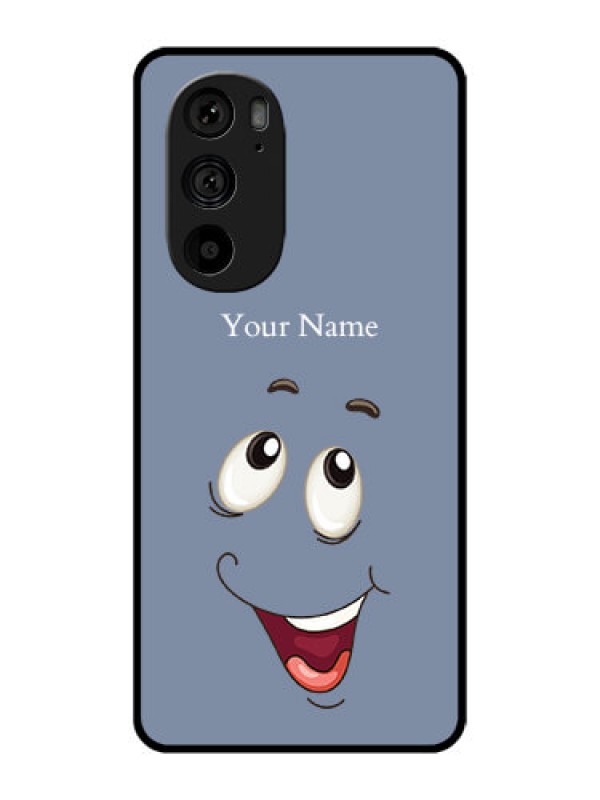 Custom Motorola Edge 30 Pro Custom Metal Phone Case - Laughing Cartoon Face Design