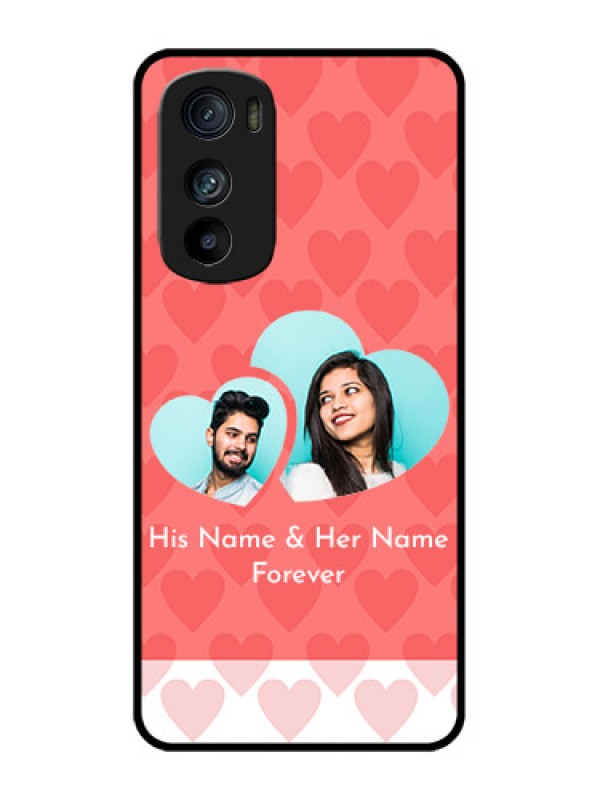 Custom Motorola Edge 30 Custom Metal Phone Case - Couple Pic Upload Design