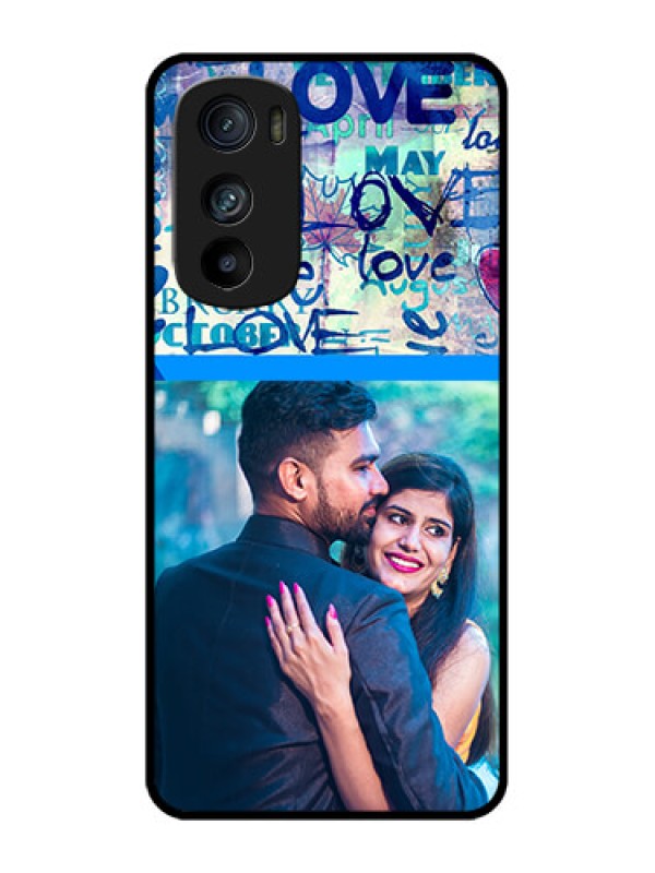 Custom Motorola Edge 30 Custom Metal Phone Case - Colorful Love Design