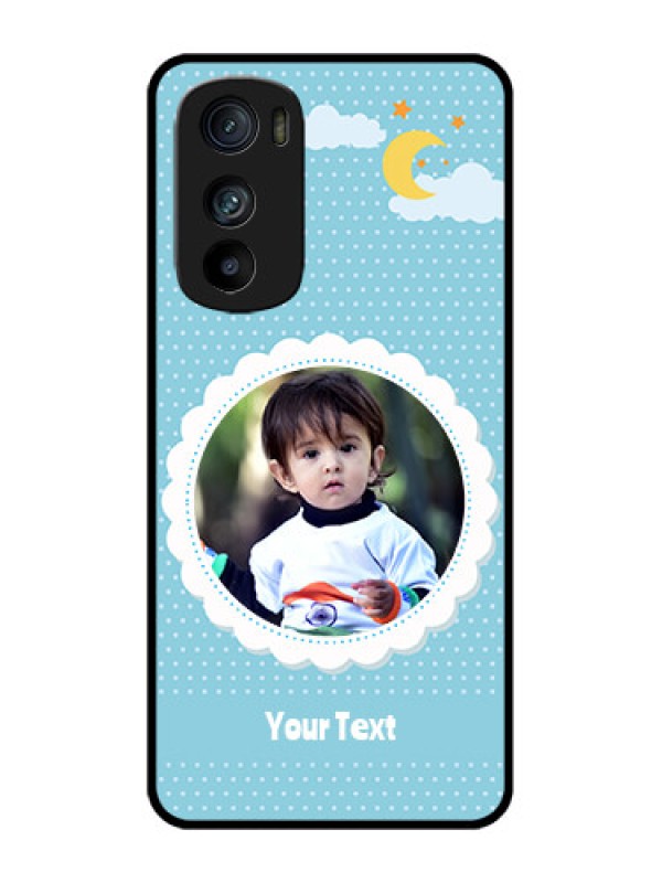 Custom Motorola Edge 30 Custom Metal Phone Case - Violet Pattern Design