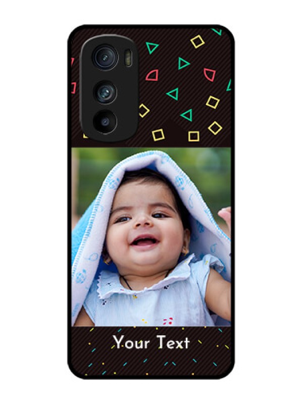 Custom Motorola Edge 30 Custom Metal Phone Case - With Confetti Birthday Design