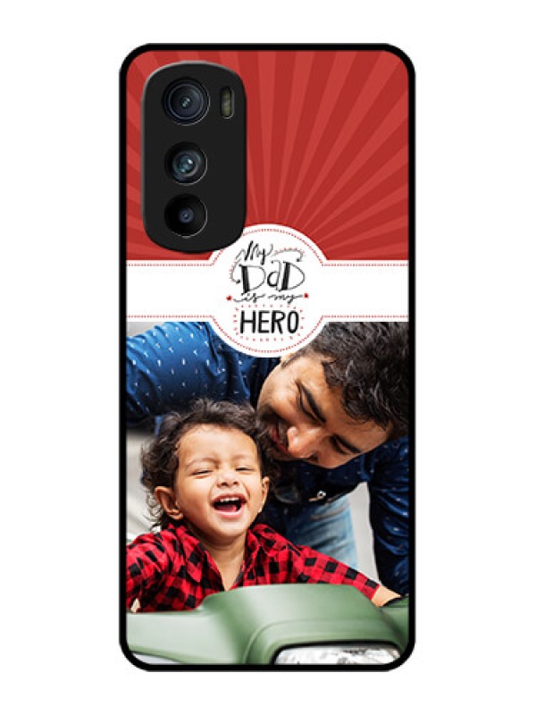 Custom Motorola Edge 30 Custom Metal Phone Case - My Dad Hero Design