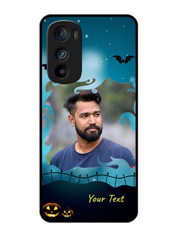 Custom Motorola Edge 30 Custom Metal Phone Case - Halloween Frame Design