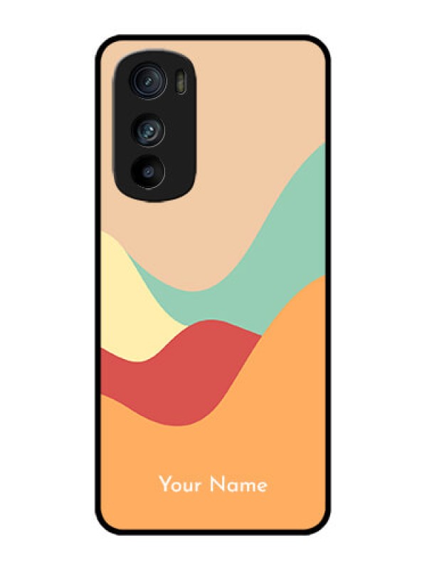 Custom Motorola Edge 30 Custom Metal Phone Case - Ocean Waves Multi - Colour Design